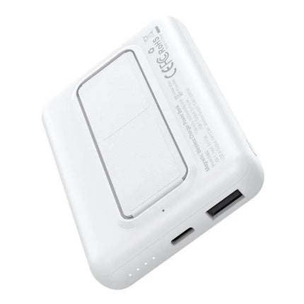 CHOETECH B662-WH USB-A + USB-C + Wireless Magnetic Power bank 5000mAh (White).