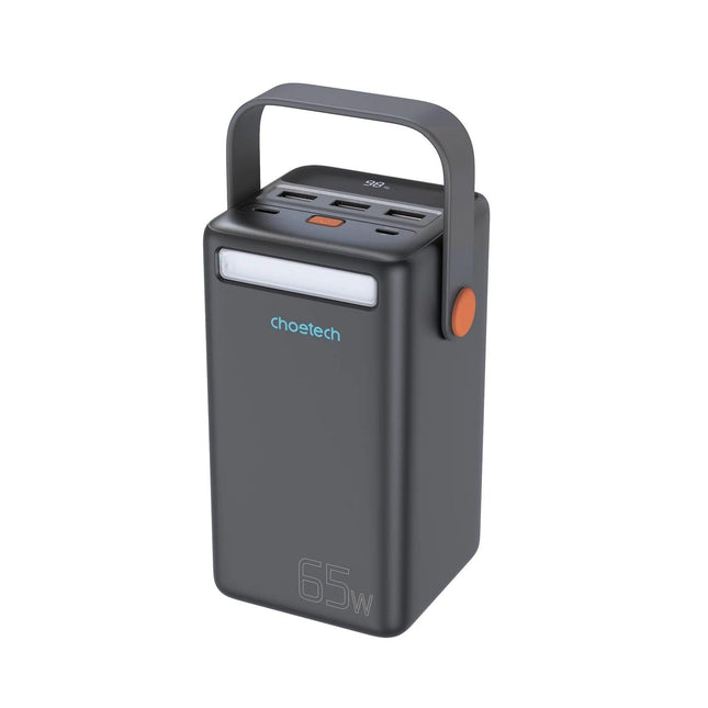 CHOETECH B664 50000mAh PD65W Power Bank with LED Flashlight LCD Display.