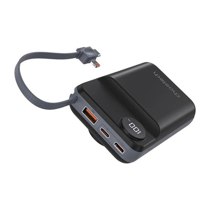 CHOETECH B696-BK 20000mAh 22.5W USB-A + USB-C x 2 + MagLeap Wireless Charge Power Bank Black.