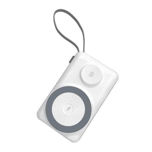 CHOETECH B696-WH 20000mAh 22.5W USB-A + USB-C x 2 + MagLeap Wireless Charge Power Bank White.