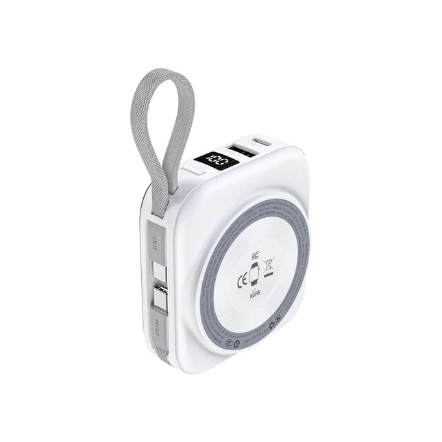 Choetech B697C-WH 10000mAh LED display 22.5W power bank for Mobile and Apple watch/Airpods CCC Certified.
