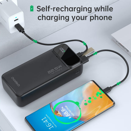 CHOETECH B730 30000mAh Power Bank PD22.5W with Digital Display.
