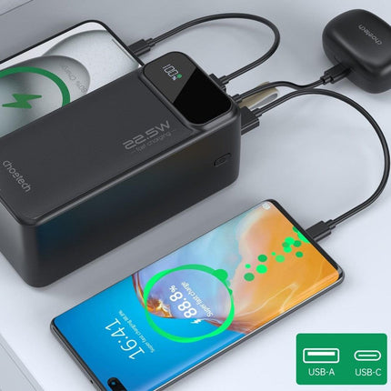 CHOETECH B732 50000mAh Power Bank PD22.5W with Digital Display.