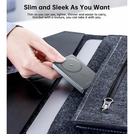 CHOETECH B739-BK 20W Slim USB-C 10000mAh Magnetic Power Bank - Black.