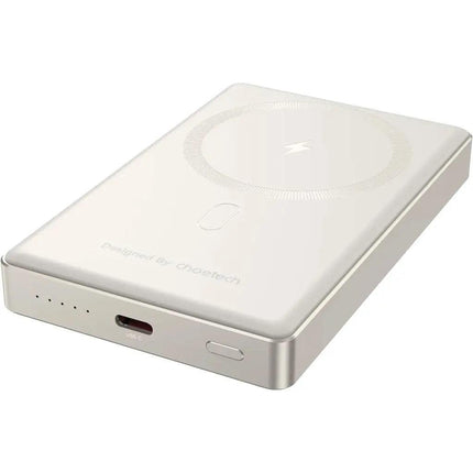 CHOETECH B739-WH 20W Slim USB-C 10000mAh Magnetic Power Bank - White.