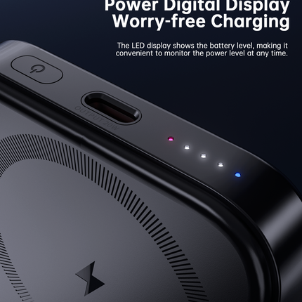 CHOETECH B743-BK 10000mAh PD20W Magnetic Power Bank with Holder Black.