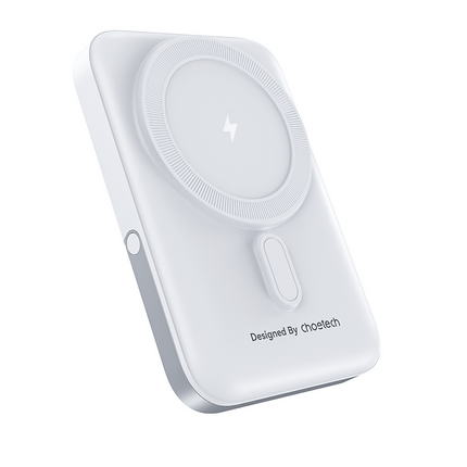 CHOETECH B743-WH 10000mAh PD20W Magnetic Power Bank with Holder White.