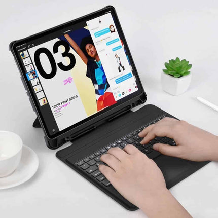 CHOETECH BH-017 Bluetooth Keyboard with Touchpad and Backlight for iPad Pro 10.9 " (Black).