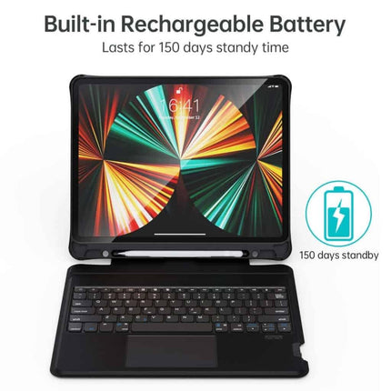 CHOETECH BH-017 Bluetooth Keyboard with Touchpad and Backlight for iPad Pro 10.9 " (Black).