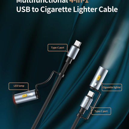 CHOETECH CC1001 Smart PD60W 4-in-1 USB C to C cable 1.2M.