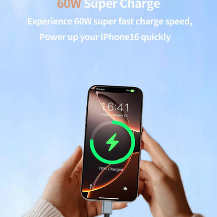 CHOETECH CC1001 Smart PD60W 4-in-1 USB C to C cable 1.2M.