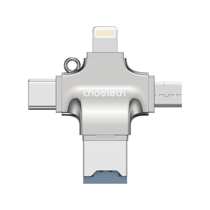 Choetech CR-002-SL EasyGO A+C+Micro+lighting four in one card reader.