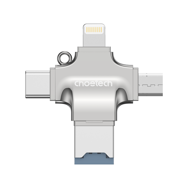 Choetech CR-002-SL EasyGO A+C+Micro+lighting four in one card reader.