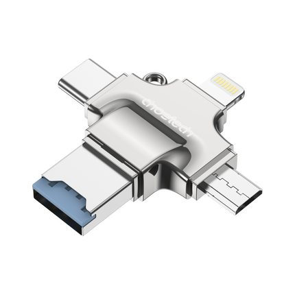 Choetech CR-002-SL EasyGO A+C+Micro+lighting four in one card reader.