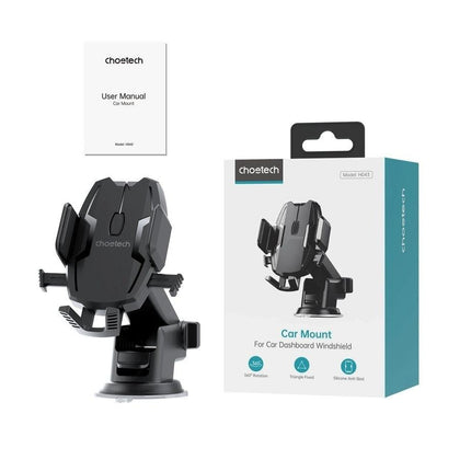 CHOETECH H043 Car Mount for Car Dashboard Windshield Phone Holder.