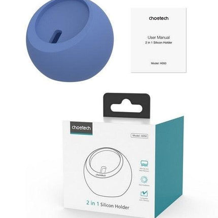 CHOETECH H050-BL Magnetic Holder for iPhone 12/13/14 /15 Series and iWatch (Blue).