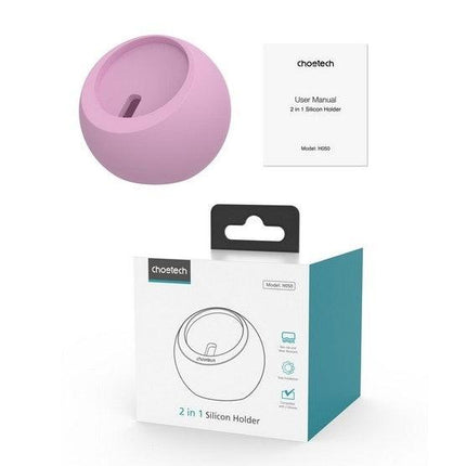 CHOETECH H050-PK Magnetic Holder for iPhone 12/13/14 /15 Series and iWatch (Pink).