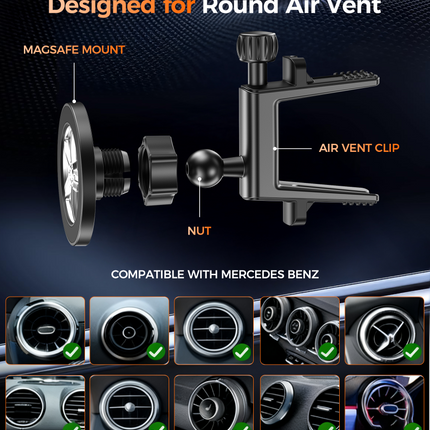 Choetech H093-BK Magnetic Car Phone Mount.