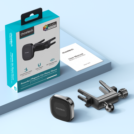 Choetech H095 Magnetic Car Air Vent Phone Holder 360-degree Rotation.