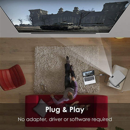 CHOETECH HUB-H10 USB-C To HDMI Braided Cable Adapter.