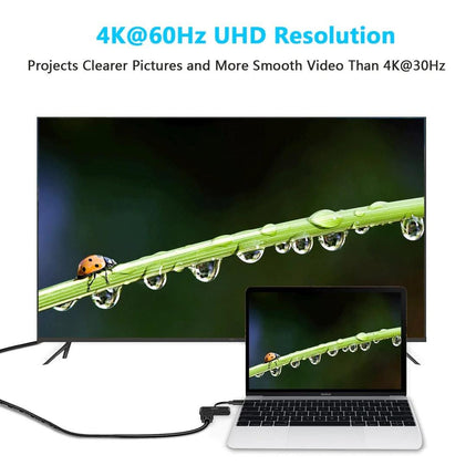 CHOETECH HUB-M03 USB-C To HDMI Adapter(4K@60hz) with 60W PD Charging Port.