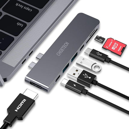 CHOETECH HUB-M14 USB-C  7 in 1 Expand Docking Station Hub for MacBook Pro.