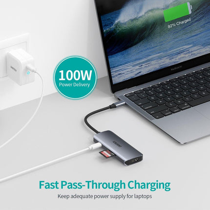 CHOETECH HUB-M19 USB-C 7-in-1 Multifunction Adapter.