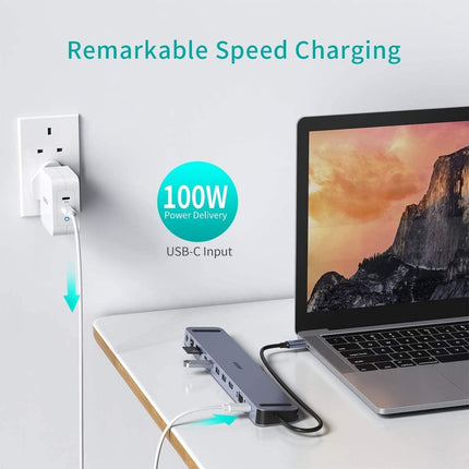 CHOETECH HUB-M20 USB-C 11-in-1 Multifunction Adapter.