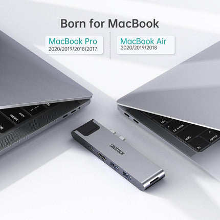 CHOETECH HUB-M24 7-in-2 MacBook Pro/Air USB Adapter USB-C Hub.