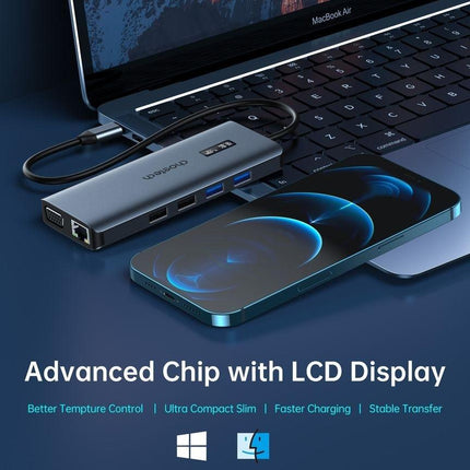 CHOETECH HUB-M26 12-in-1 USB-C Multiport Adapter.