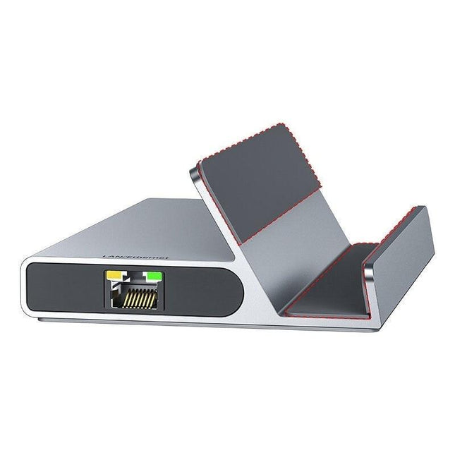 CHOETECH HUB-M50 6-in-1 USB-C 100W Aluminum Steam Deck Docking Station.