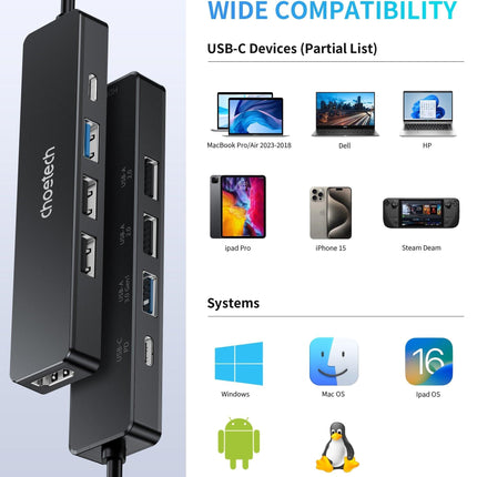 CHOETECH HUB-M80 Hub 5-in-1 Multifunctional Hub.