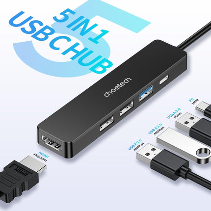 CHOETECH HUB-M80 Hub 5-in-1 Multifunctional Hub.
