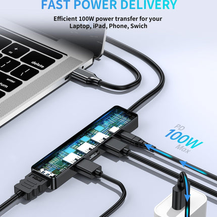 CHOETECH HUB-M80 Hub 5-in-1 Multifunctional Hub.