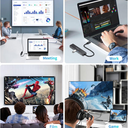 CHOETECH HUB-M80 Hub 5-in-1 Multifunctional Hub.