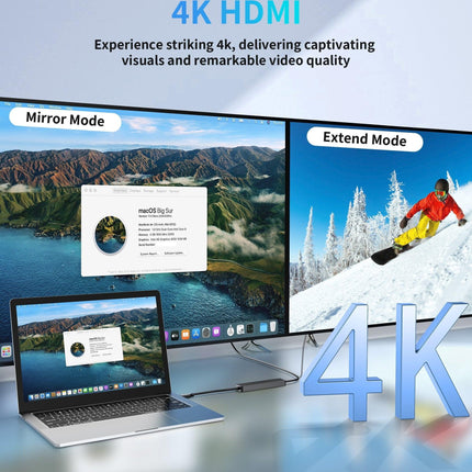 CHOETECH HUB-M80 Hub 5-in-1 Multifunctional Hub.