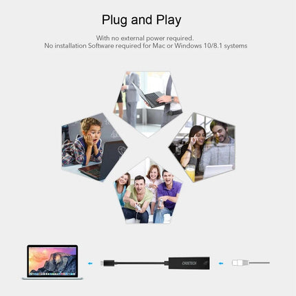 CHOETECH HUB-R01 USB 3.1 Type-C To RJ45 Gigabit Ethernet Adapter.