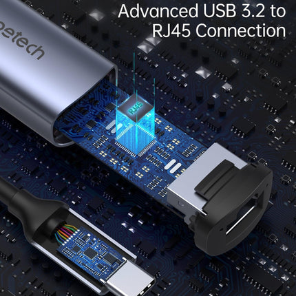 CHOETECH HUB-R02 USB-C to Gigabit Ethernet Adapter.