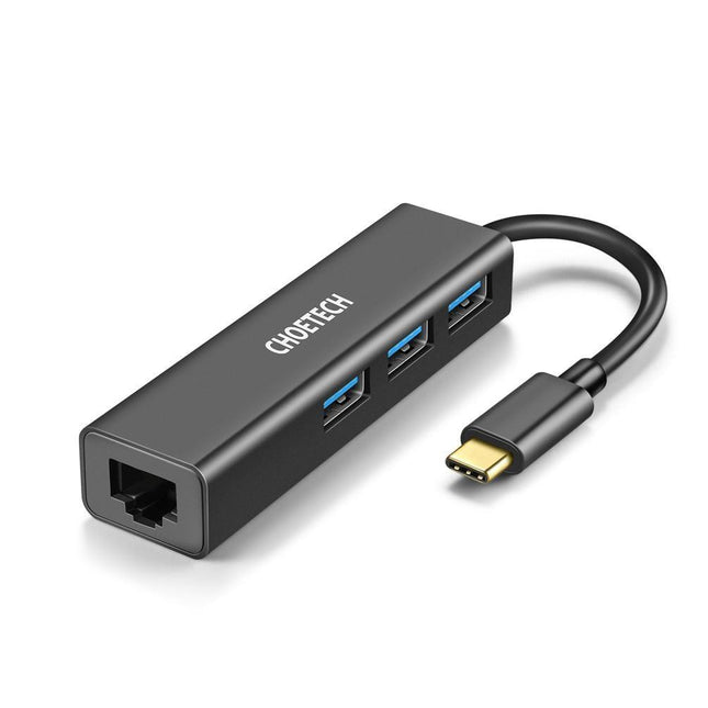 CHOETECH HUB-U02 USB-C To Ethernet Hub.