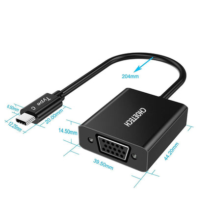 Choetech HUB-V01 USB C to VGA Adapter.