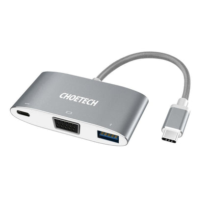 CHOETECH HUB-V02 USB-C to VGA & USB Multiport Adapter.