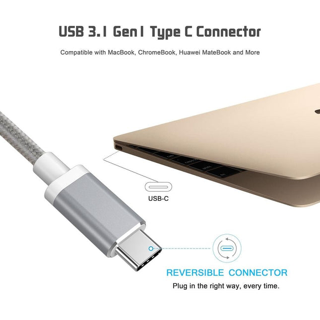 CHOETECH HUB-V02 USB-C to VGA & USB Multiport Adapter.