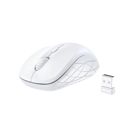 Choetech KB-002-WH single-mode 2.4G wireless mouse, white.