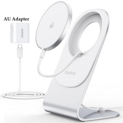 CHOETECH MA00117-SL MagLeap Magnetic Wireless Charger with Stand and AC Adapter.