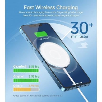 CHOETECH MA00117-SL MagLeap Magnetic Wireless Charger with Stand and AC Adapter.