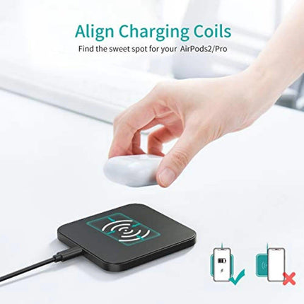 CHOETECH MIX00087 (T524S+T511S) Qi 10W/7.5W Fast Wireless Charging Stand and Pad.