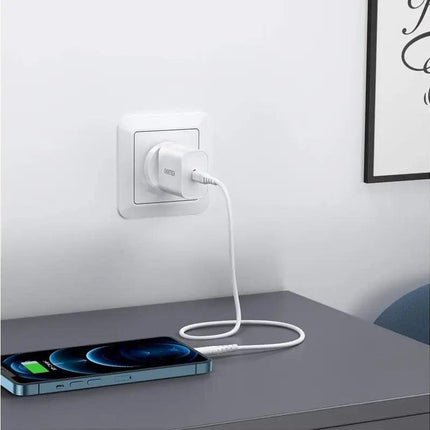 CHOETECH MIX00109 USB-C PD 20W AC Charger Adapter 2-Pack White.