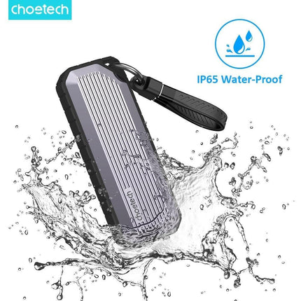 CHOETECH MSE004-GY USB3.2 Chips M.2 NVME / SATA SSD Protocol 10Gbps Transfer Speed Enclosure with IP65 water-Proof and Dust -Proof (Support 8TB Max).
