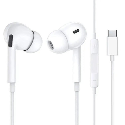 Choetech OC-A011 USB-C In-Ear Headphones 1.2m - White.