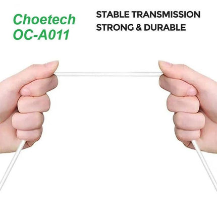 Choetech OC-A011 USB-C In-Ear Headphones 1.2m - White.